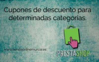 Cómo crear cupones de descuento en Prestashop pero sólo para una determinada categoría