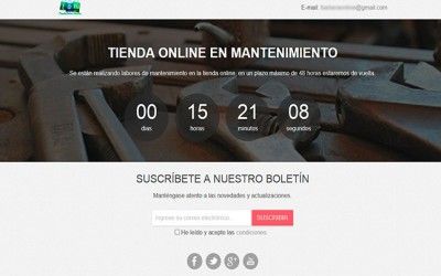 Poner Prestashop en modo mantenimiento