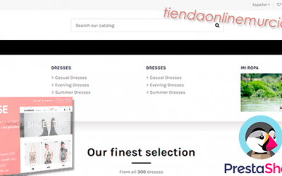 Crear un menú con la plantilla Warehouse para Prestashop + vídeo