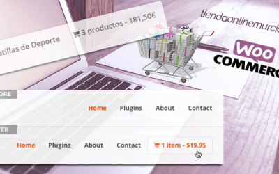 Añadir el icono del carrito en el menú con Woocommerce, importe total y número productos