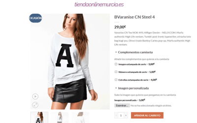 Cómo personalizar productos con Woocommerce y/o añadir opciones extra a productos + VÍDEO