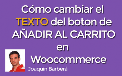 Cómo cambiar el TEXTO del botón de AÑADIR AL CARRITO en Woocommerce + Vídeo